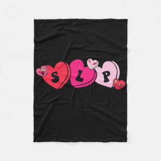 Speech Therapist Valentine's Day Fleecedecke