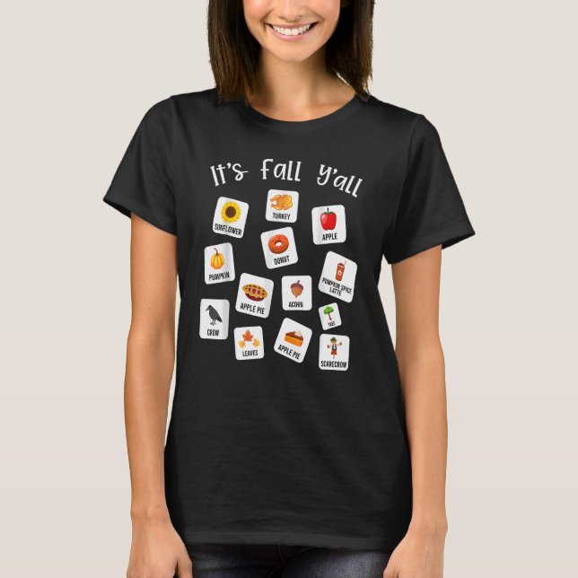 Speech Therapy Aac Slp Fall Speech Pathol T-Shirt (Vorderseite)