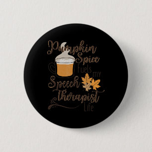 Speech Therapy Pumpkin Herbst Herbst Erntedank Ha Button