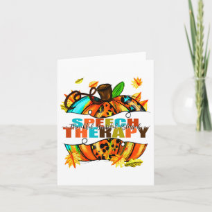 Speech Therapy Pumpkin Herbst Herbst Erntedank Ha Karte