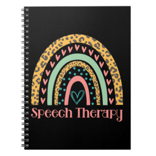 Speech Therapy Rainbow Speech Language Pathologe Notizblock