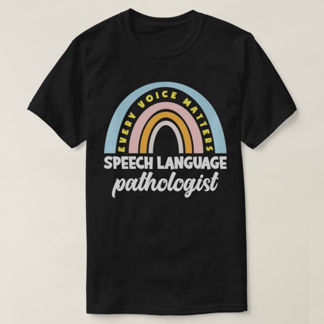 Speech Therapy SLP Funny Speech Language Pathologi T-Shirt (Design vorne)