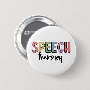 Speech Therapy SLP Speech Pathologe Geschenke Button