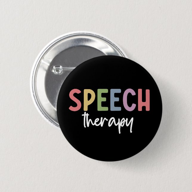 Speech Therapy SLP Speech Pathologe Geschenke Button (Vorne & Hinten)