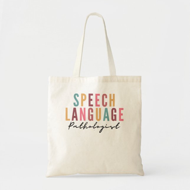 Speech Therapy Speech Language Pathologist SLP Cre Tragetasche (Vorne)