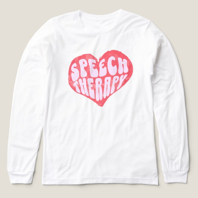Speech Therapy Speech Language Therapist Tri-Blend Shirt (Design Vorderseite)
