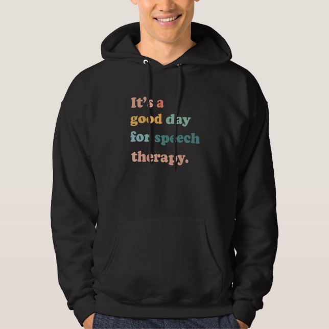 Speech Therapy Speech Pathologist SLP Teacher Scho Hoodie (Vorderseite)