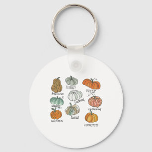 Speech Therapy Squad Pumpkin Fall Halloween Dank Schlüsselanhänger
