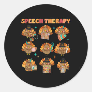 Speech Therapy Türkei Slp Speech Therapist der Fal Runder Aufkleber