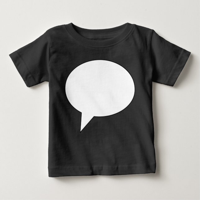 Speechbubble02whiteondark01 Baby T-shirt (Vorderseite)