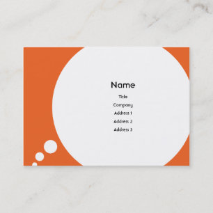 Speechbubble - mollig visitenkarte