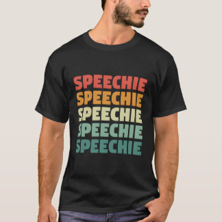 Speechie Retro Geschenk Sprache Therapie Slp Pa T-Shirt