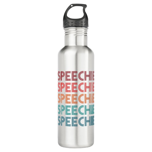 Speechie Retro Speech Pathology Pathologin SLP Edelstahlflasche (Vorderseite)