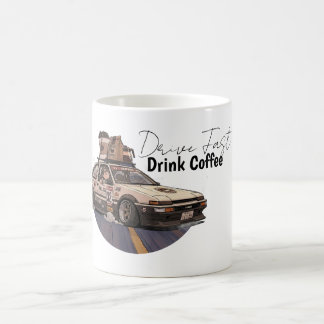 Speed and Coffee Car Enthusiast Mug Kaffeetasse