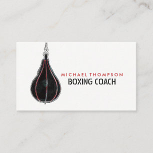 Speed Ball, Boxer, Boxer, Boxtrainer Visitenkarte