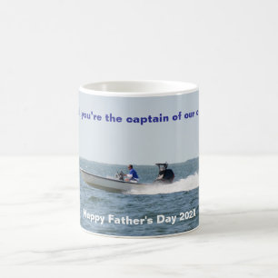 Speed Boat Kapitän Vater's Day Vater Kaffee Tasse