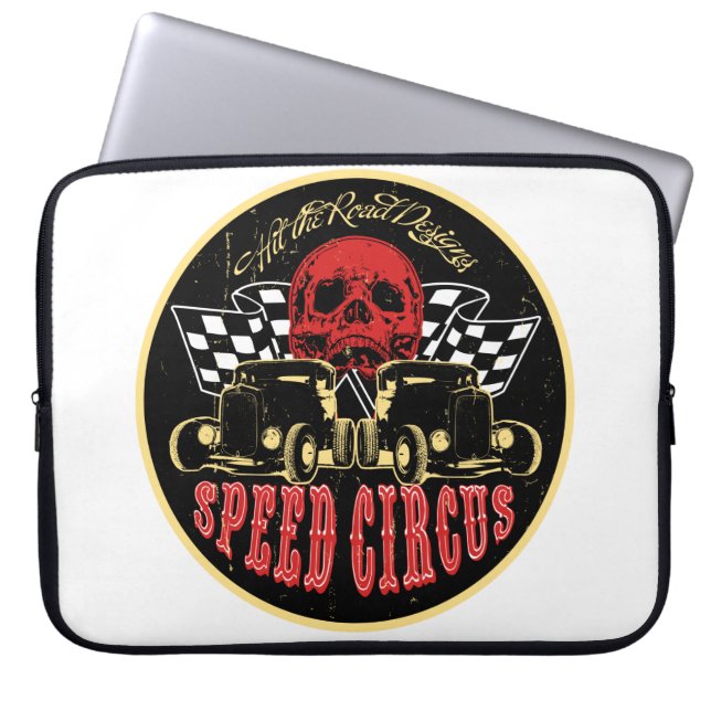 Speed Circus Originaldesign Laptopschutzhülle (Vorderseite)