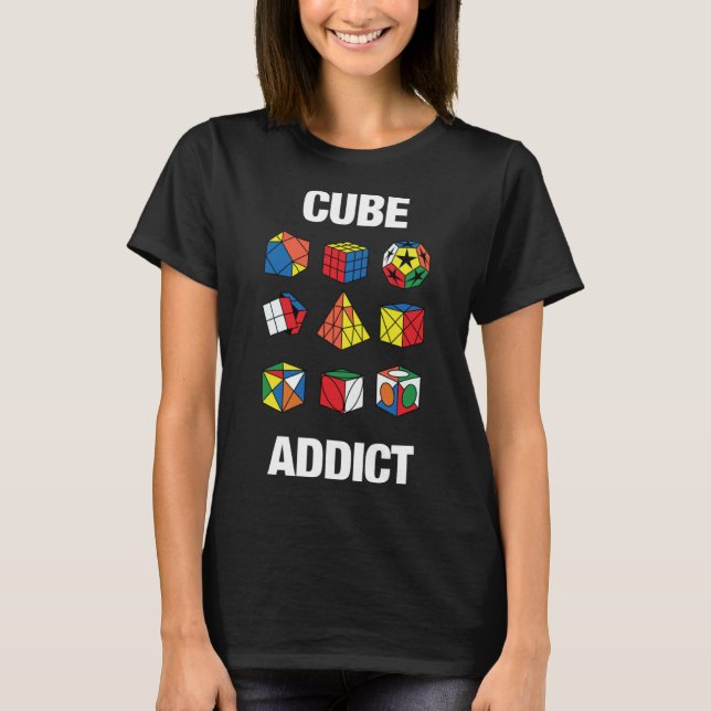Speed Cubing Puzzle Cuber Cube Kids T-Shirt (Vorderseite)