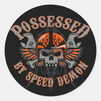 Speed Demon Toolbox Runder Aufkleber