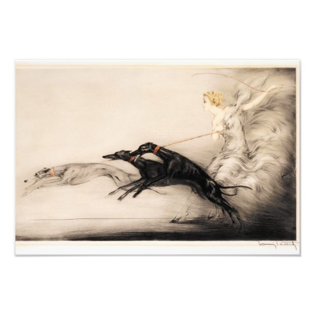 Speed II, Vitesse, 1933 von Louis Icart Fotodruck (Vorne)