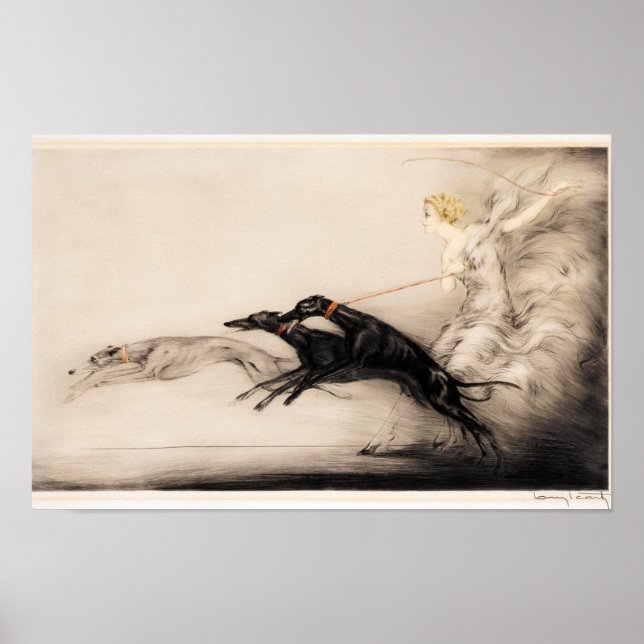 Speed II, Vitesse, 1933 von Louis Icart Poster (Vorne)