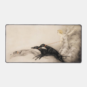 Speed II, Vitesse, 1933 von Louis Icart Schreibtischunterlage