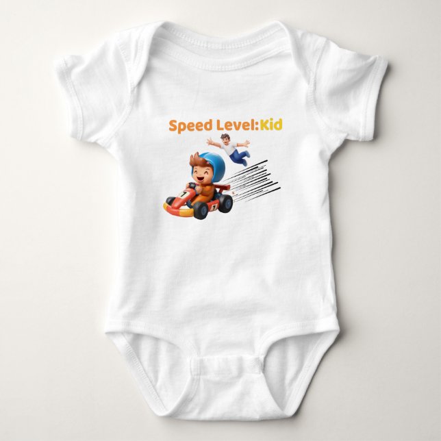 Speed Level: Kid Baby One‑Piece Strampler (Vorderseite)