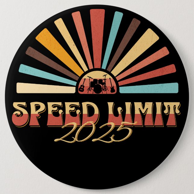 Speed Limit Sommer 2025 Sonnenaufgang Button (Vorderseite)