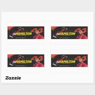 Speed Meets Legacy Lewis Hamilton Joins Ferrari Rechteckiger Aufkleber