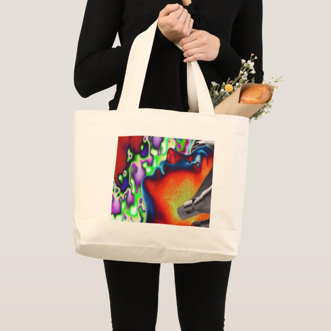 Speed of Light Large Tote Bag Jumbo Stoffbeutel (Vorderseite (Produkt))