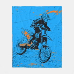 Speed Racer - Motocross Racer Akrylprint Fleecedecke