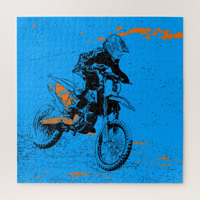 Speed Racer - Motocross Racer Puzzle (Vertikal)