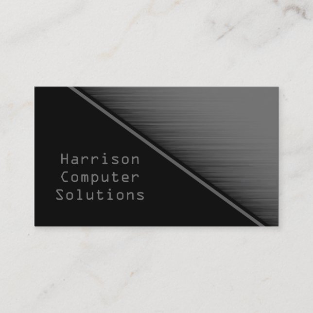 Speed Texture Business Card, grau Visitenkarte (Vorderseite)