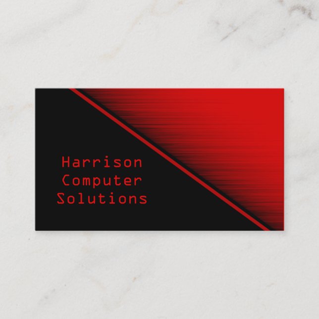 Speed Texture Business Card, rot Visitenkarte (Vorderseite)