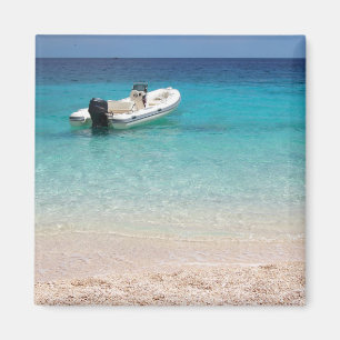 Speedboat im blauen Magneten Magnet