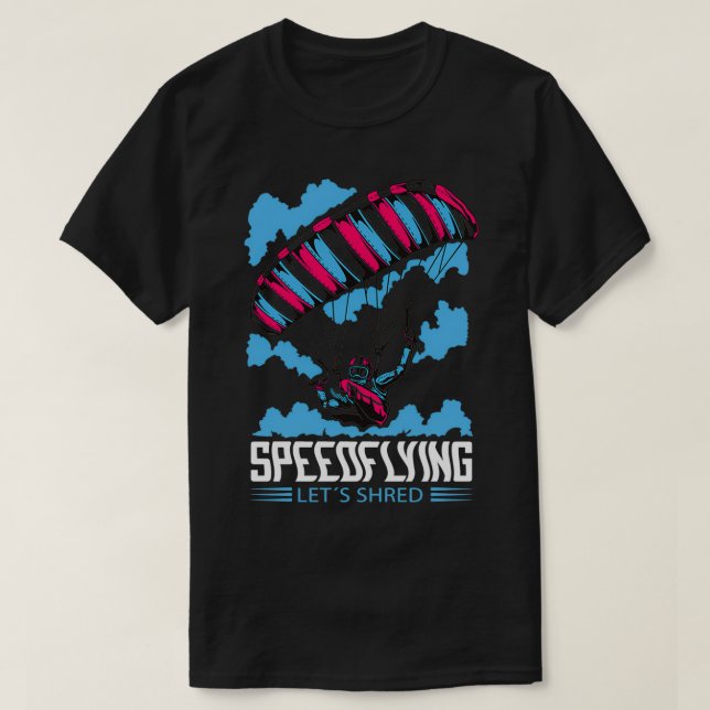 SpeedFlying und Speed Riding Advanced Parag T-Shirt (Design vorne)