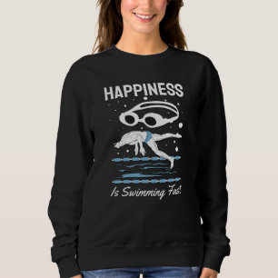 Speedo Schwimmer - Glück ist schnell schwimmen Sweatshirt