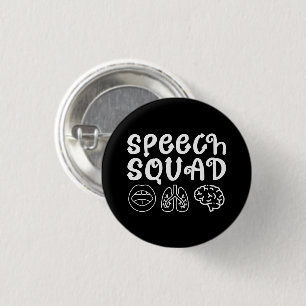 Speedsquad SLP Speech Language Pathologe Funny Button