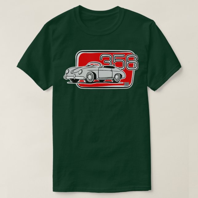 Speedster 356 Cabrio Classic Car T-Shirt (Design vorne)