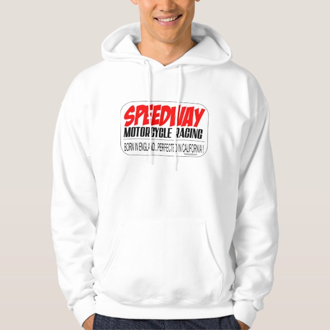 Speedway-Laufen, geboren in Großbritannien. Hoodie (Vorderseite)