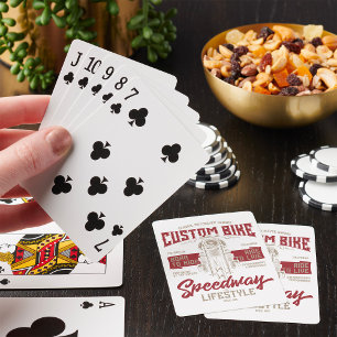 Speedway-Lebensstil Spielkarten