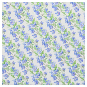 Speedwell Aquarellkunst gemustertes Gewebe Stoff