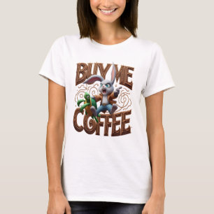 Speedy Bunny Races Turtle kaufen mir einen Kaffee T-Shirt