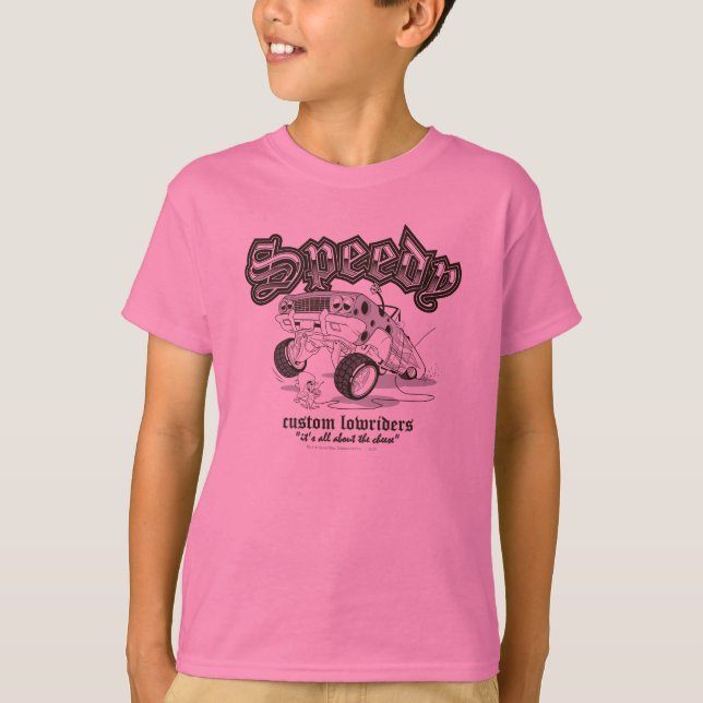 SPEEDY GONZALES™ Custom Lowrider B/W T-Shirt (Vorderseite)