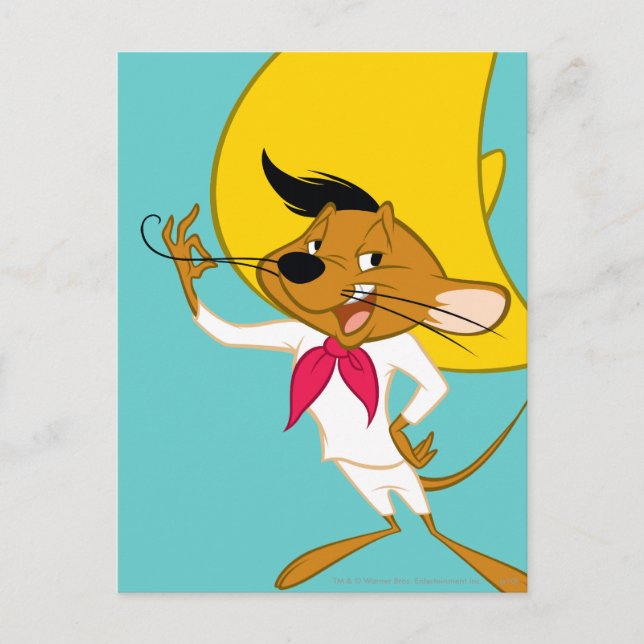SPEEDY GONZALES™ Mustache Postkarte (Vorderseite)