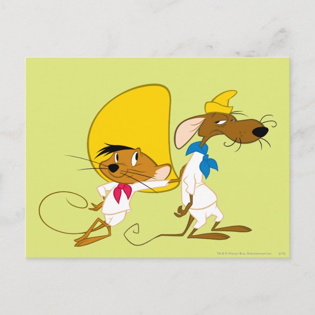 SPEEDY GONZALES™ und Slowpoke Postkarte (Vorderseite)