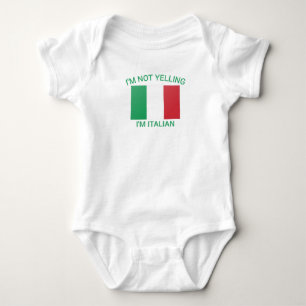 Speedy Pros Ich schreibe nicht, ich bin Italienisc Baby Strampler