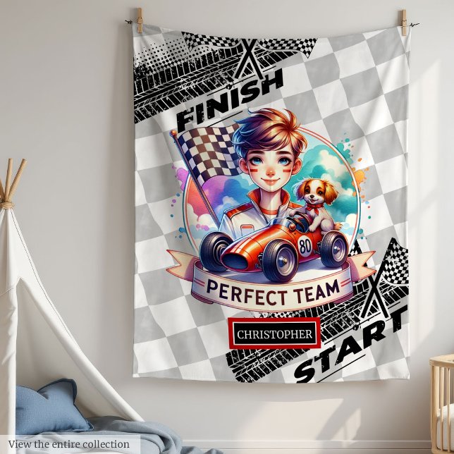 Speedy Sport Car Blanket Racing Little Boy Geschen Fleecedecke (Speedy Sport Car Blanket Racing Little Boy Gift)