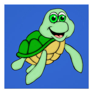 Speedy Turtle Poster