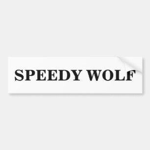 Speedy Wolf Autoaufkleber